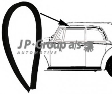 Уплотнение двери (QUINTON HAZELL) JP GROUP 8186000306