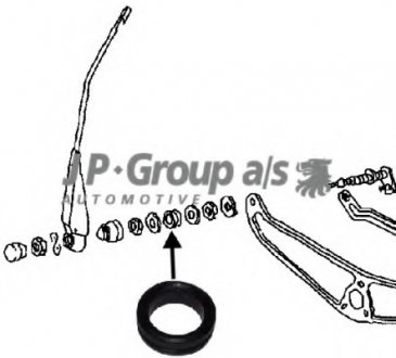 Пыльник, тяги и рычаги привода стеклоочистителя JP GROUP 8198150206 (фото 1)