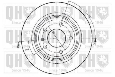 Гальмівний диск (QUINTON HAZELL) JP GROUP BDC3640