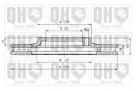 Гальмівний диск (QUINTON HAZELL) JP GROUP BDC5167