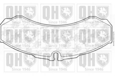 Гальмівні колодки, дискове гальмо (набір) (QUINTON HAZELL) JP GROUP BP1074