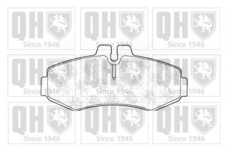 Гальмівні колодки, дискове гальмо (набір) (QUINTON HAZELL) JP GROUP BP1096