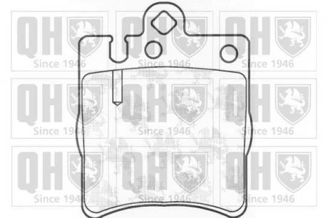 Фото гальмівні колодки, дискове гальмо (набір) (QUINTON HAZELL) JP GROUP BP1100 Гальмівні колодки, дискове гальмо (набір) (QUINTON HAZELL) JP GROUP BP1100