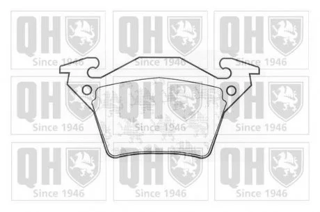 Гальмівні колодки, дискове гальмо (набір) (QUINTON HAZELL) JP GROUP BP1210