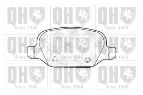 Гальмівні колодки, дискове гальмо (набір) (QUINTON HAZELL) JP GROUP BP1222