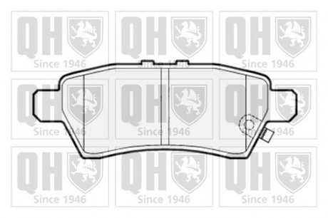 Гальмівні колодки, дискове гальмо (набір) (QUINTON HAZELL) JP GROUP BP1527