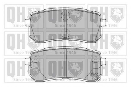 Гальмівні колодки, дискове гальмо (набір) JP GROUP BP1599 (фото 1)