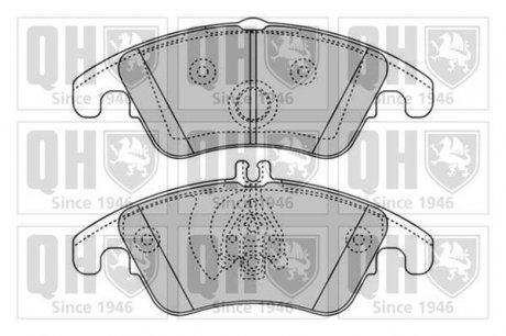 Гальмівні колодки, дискове гальмо (набір) JP GROUP BP1651 (фото 1)