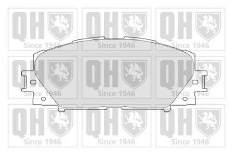 Гальмівні колодки, дискове гальмо (набір) (QUINTON HAZELL) JP GROUP BP1682