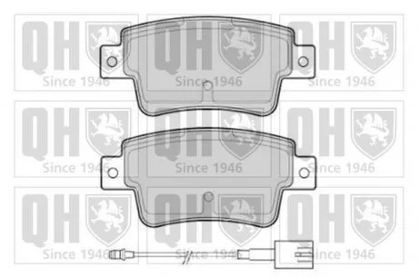 Гальмівні колодки, дискове гальмо (набір) (QUINTON HAZELL) JP GROUP BP1768