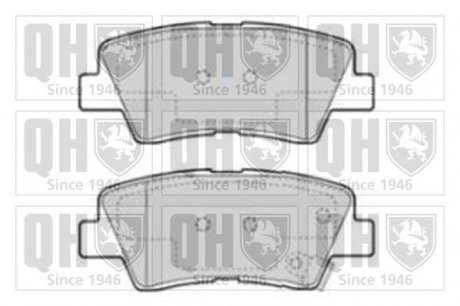 Гальмівні колодки, дискове гальмо (набір) (QUINTON HAZELL) JP GROUP BP1777
