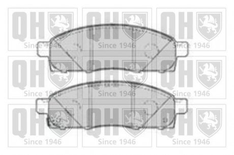 Гальмівні колодки, дискове гальмо (набір) (QUINTON HAZELL) JP GROUP BP1793