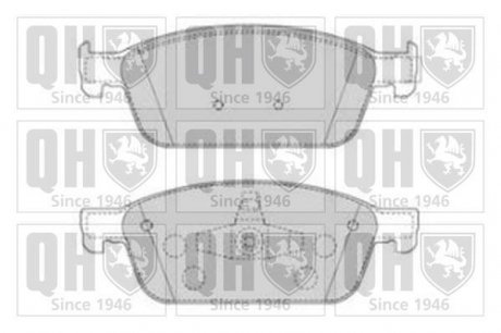 Гальмівні колодки (набір) (QUINTON HAZELL) JP GROUP BP1866