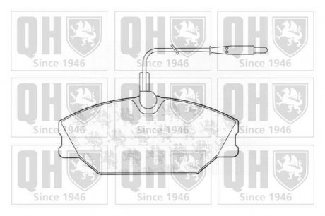 Гальмівні колодки, дискове гальмо (набір) (QUINTON HAZELL) JP GROUP BP605