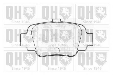 Гальмівні колодки, дискове гальмо (набір) (QUINTON HAZELL) JP GROUP BP847