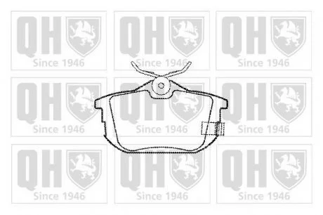 Гальмівні колодки, дискове гальмо (набір) (QUINTON HAZELL) JP GROUP BP973