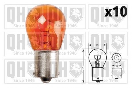 Автолампа PY21W 12V 21W BA15s оранжева JP GROUP QBL581