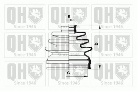 Пильовик привідного валу (набір) (QUINTON HAZELL) JP GROUP QJB985