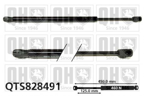 Амортизатор багажника L 450mm, 460N (QUINTON HAZELL) JP GROUP QTS828491