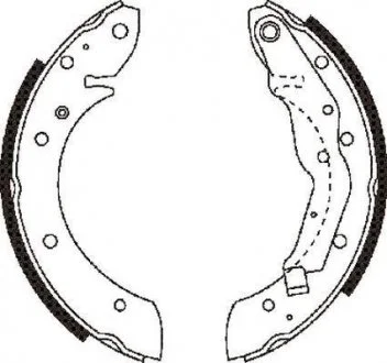 Фото 1 - щоки гальмівні MEGANE,SCENIC 96- Jurid 362340J Щоки гальмівні MEGANE,SCENIC 96- Jurid 362340J (фото 1)