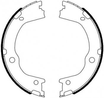 Гальмівні колодки ручного гальма Santa FE 09- Jurid 362571J