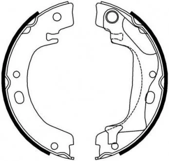 Колодки ручника Toyota Corolla 02- (172x20) Jurid 362631J