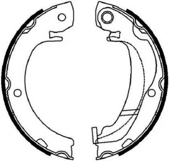 Щоки гальмівні C1, OPEL Agila, SUZUKI Swift, TOYOTA Yaris Jurid 362636J