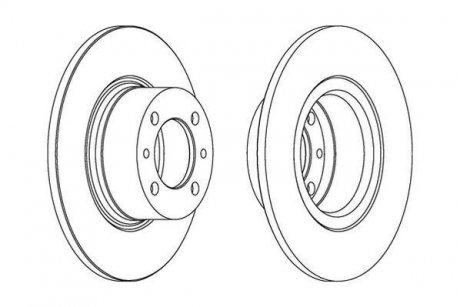 Гальмівний диск Jurid 561074J