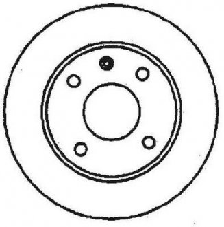 Диск гальмівний GOLF I/II/III/POLO 239mm /P/ PASSAT/CORDOBA/IBIZA Jurid 561141JC (фото 1)