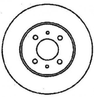 Диск тормозной PUNTO/BRAVO/A 257mm /P/ MAREA/TIPO/TEMPRA Jurid 561469JC