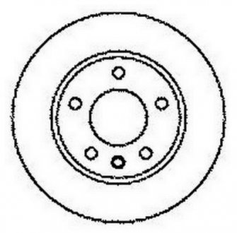Диск гальм.передн.вентил.(260мм) T4 Jurid 561609JC