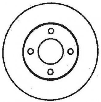 Диск тормозной AUDI 80 256mm /P/ Jurid 561690JC