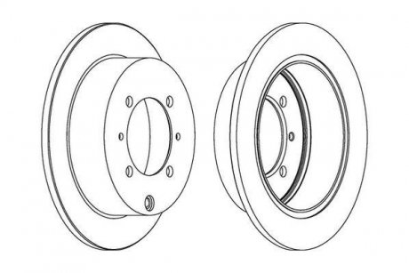 Диск гальмівний задній Galant,Lancer,Space Runner 92- Jurid 562018JC