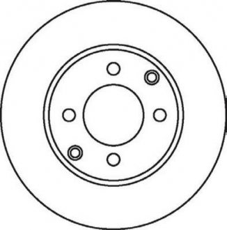 Диск тормозной XSARA 1.4/P206/306 Jurid 562055JC