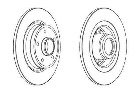 Тормозной диск Jurid 562184JC1