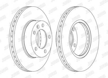 Диск тормозной MOVANO MASTER ! Jurid 562190JC1 (фото 1)