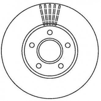 Диск тормозной TRANSIT 1.8 02- Jurid 562251JC