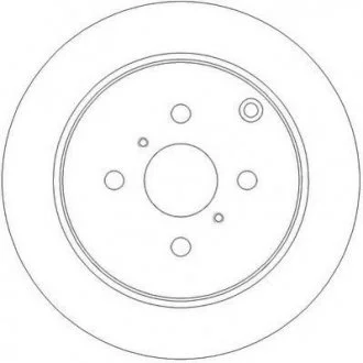 Диск гальмівний задн. Corolla -07,Prius 00- Jurid 562261JC