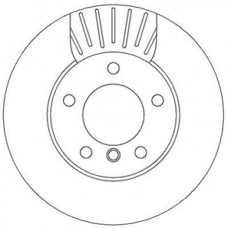 Гальмівний диск передній BMW 1-Series (2004->) Jurid 562313JC