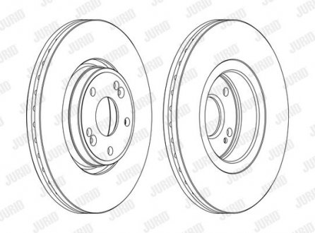 Диск гальмівний LAGUNA II ! 300mm 5otw Jurid 562381JC1