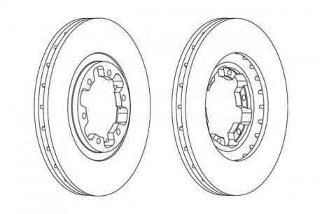 Тормозной диск Jurid 562388JC