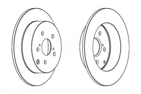 Диск гальмівний задн.Corolla 01- Jurid 562415JC