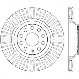 Гальмівний диск задній VW Golf, CC, Passat / Seat/ Skoda/ Audi Jurid 562432JC