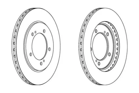 Гальмівний диск Jurid 562445JC