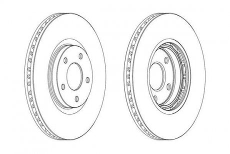 Тормозной диск Jurid 562465JC
