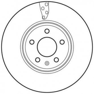 Гальмівний диск передній Audi A4, A5 Jurid 562466JC