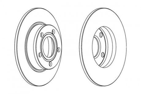 Тормозной диск Jurid 562503JC