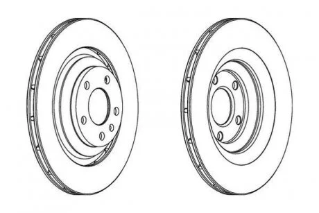 Гальмівний диск задній Audi A6 (2004->) Jurid 562512JC
