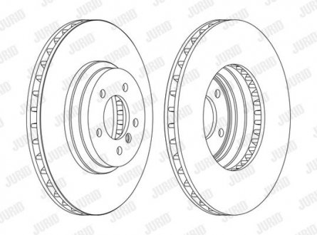 Гальмівний диск передній BMW 3-Series (E90,E91,E92,E93), X1 (E84) Jurid 562519JC1