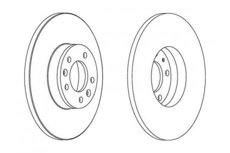 Тормозной диск Jurid 562525JC
